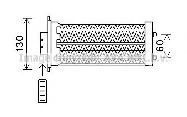 PRASCO OL6573 Heat Exchanger, interior heating